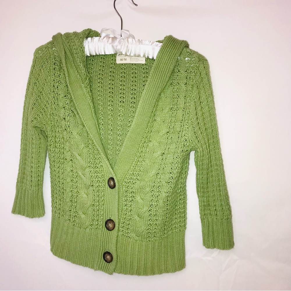 Chunky knit cropped Aeropostale cardigan sweater